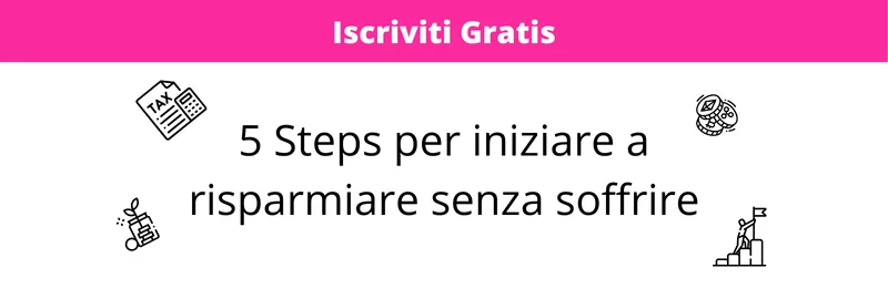 Iscrizione percorso risparmio