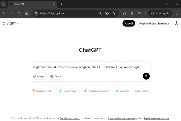 chatgpt consulenza finanziaria